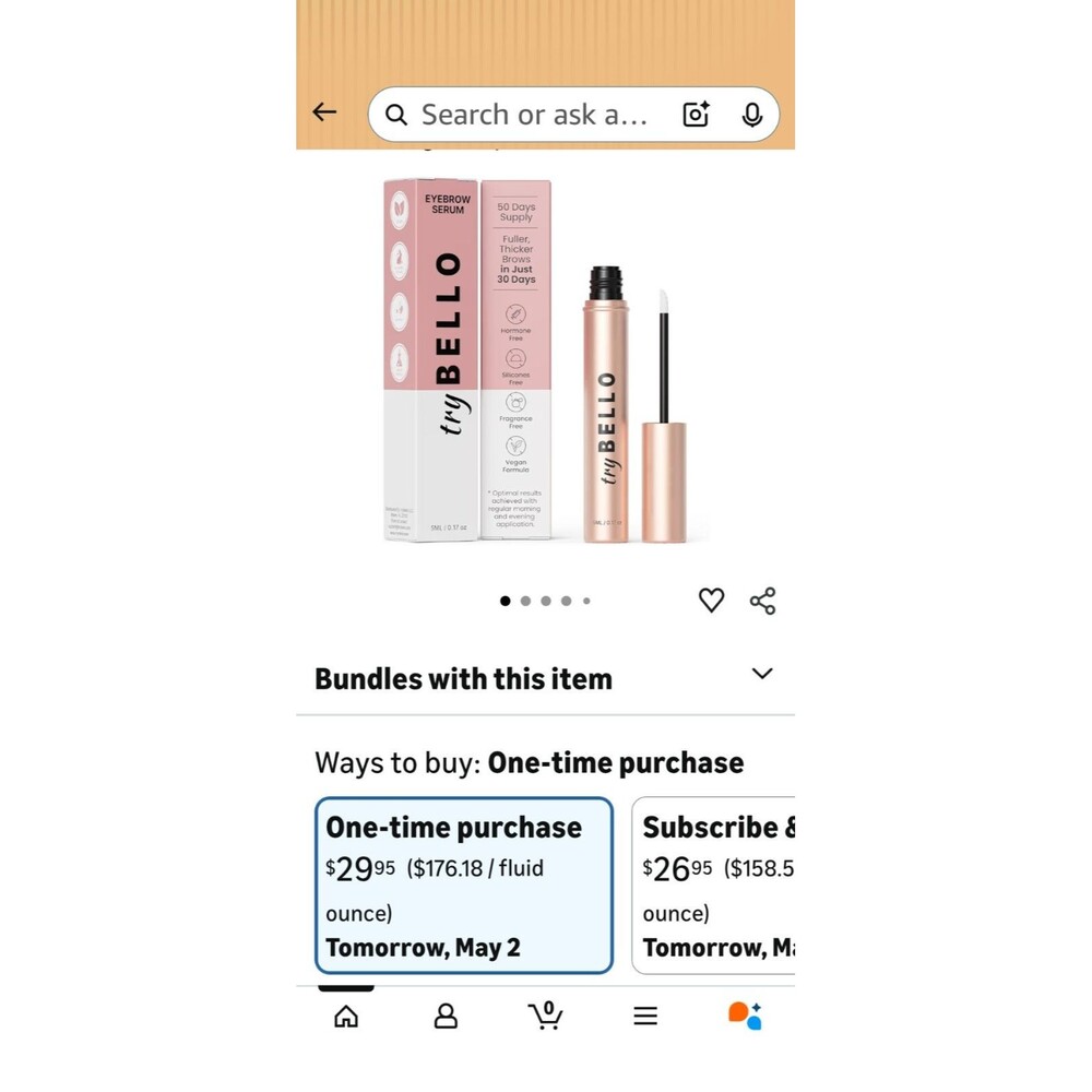 Trybello Eyebrow Growth Serum Thicker Brows Brand New In Box